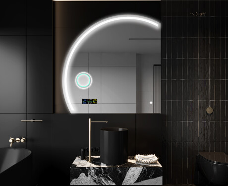 Oglindă cu LED Semilunară Modernă - Iluminare Eleganta pentru Baie X223 #10
