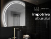 Oglindă cu LED Semilunară Modernă - Iluminare Eleganta pentru Baie X223 #8