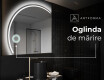Oglindă cu LED Semilunară Modernă - Iluminare Eleganta pentru Baie X223 #9