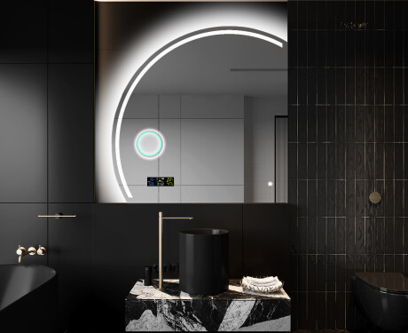 Oglindă cu LED Semilunară Modernă - Iluminare Eleganta pentru Baie X223 #10