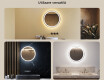 Rotunda oglinzi moderne baie cu leduri 60cm cu lumină LED rece 7000K, lumină caldă 3000K sau lumină neutră 4500K #2