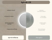 Rotunda oglinzi moderne baie cu leduri 60cm cu lumină LED rece 7000K, lumină caldă 3000K sau lumină neutră 4500K #6