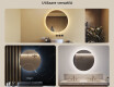 Rotunda oglinzi moderne baie cu leduri 80cm cu lumină LED rece 7000K, lumină caldă 3000K sau lumină neutră 4500K #2