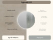 Rotunda oglinzi moderne baie cu leduri 80cm cu lumină LED rece 7000K, lumină caldă 3000K sau lumină neutră 4500K #6