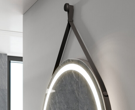 Agatatoare oglinda rotunda perete LED L98 #2