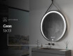 Agatatoare oglinda rotunda perete LED L98 #9