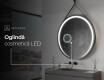 Agatatoare oglinda rotunda perete LED L98 #10
