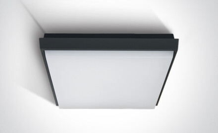 FASIDERI 2, plafonieră 30 W, 3000 K, IP54, alb