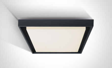 MOULKI plafonieră 30 W, 3000 K, IP54, alb