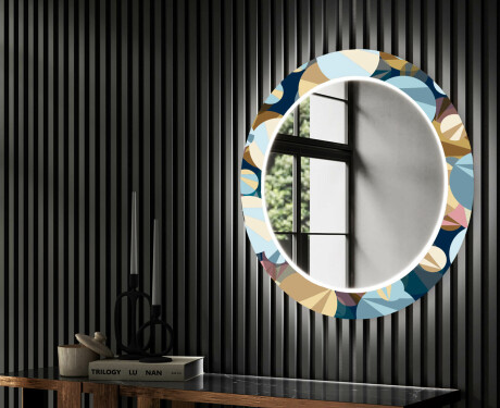 Oglinda cu LED rotunda decorativa perete hol - Ball #2