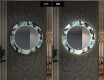 Oglinda cu LED rotunda decorativa perete hol - Ball #7
