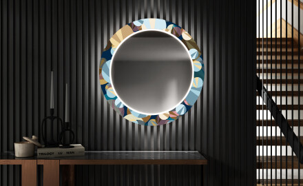Oglinda cu LED rotunda decorativa perete hol - Ball