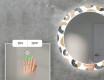 Rotunda oglinda LED decorativa perete salon - Donuts #5