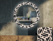 Rotunda moderna oglinzi decorative cu leduri perete salon - Lines #1