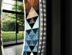 Rotunda oglinda LED decorativa perete salon - Color Triangles #11