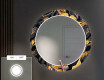 Rotunda decoratiune oglinda cu LED hol moderna - Autumn Jungle #4