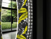 Oglinda cu LED rotunda decorativa perete hol - Gold Jungle #11