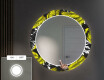 Oglinda cu LED rotunda decorativa perete hol - Gold Jungle #4