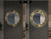 Rotunda decoratiune oglinda cu LED hol moderna - Ancient Pattern #7