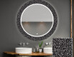Rotunda oglinda baie cu leduri decorativa perete - Dotts #1