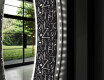 Rotunda oglinda baie cu leduri decorativa perete - Gothic #11