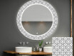 Baie decoratiune rotunda oglinda cu LED moderna - Industrial