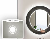 Baie decoratiune rotunda oglinda cu LED moderna  - Microcircuit #4