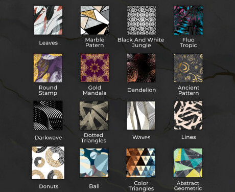 Rotunda oglinda baie cu leduri decorativa perete - Triangless #9