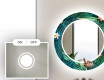 Baie decoratiune rotunda oglinda cu LED moderna  - Tropical #4