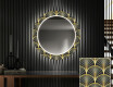 Rotunda decoratiune oglinda cu LED hol moderna - Art Deco #1
