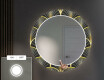 Rotunda decoratiune oglinda cu LED hol moderna - Art Deco #4