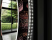 Rotunda moderna oglinzi decorative cu leduri perete salon - Dandelion #11
