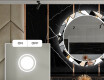 Rotunda oglinda LED decorativa pentru sala de mese - Marble Pattern #4