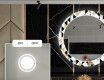 Rotunda moderna oglinzi decorative cu leduri pentru sala de mese - Geometric Patterns #4