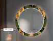 Rotunda decoratiune oglinda cu LED hol moderna - Botanical Flowers #5