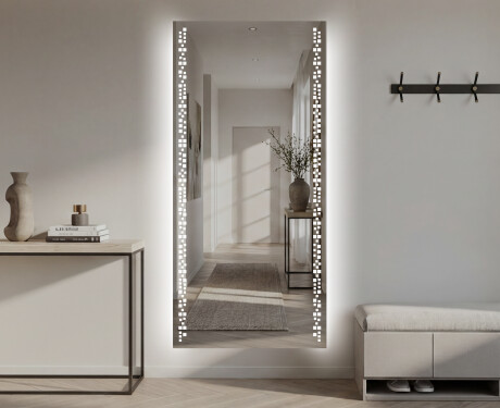 Oglinda cu LED hol moderna verticala L38