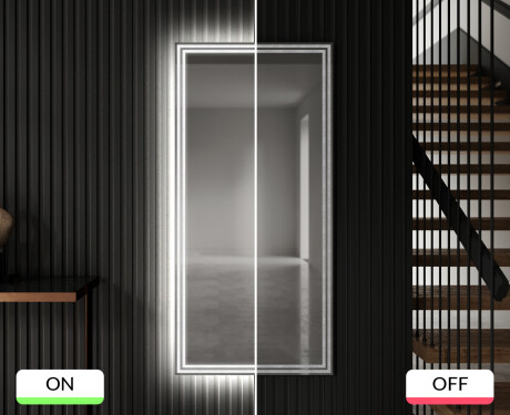 Oglinda cu leduri verticala mari de perete L57 #7