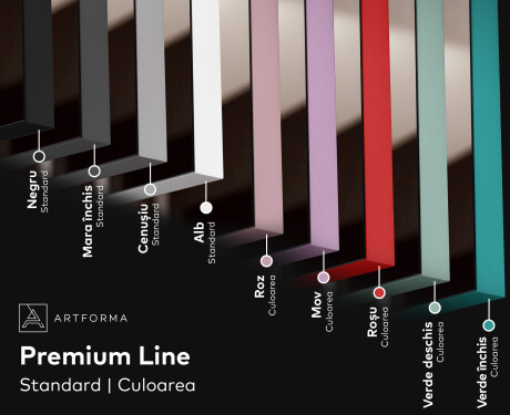 Oglinda cu leduri verticala mari de perete L49 #3