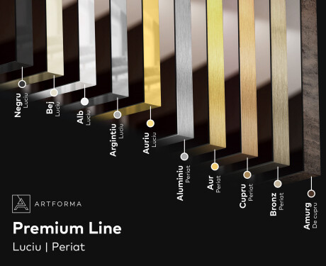 Oglinda cu leduri verticala mari de perete L49 #5