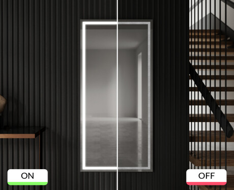 Oglinda cu leduri verticala mari de perete L49 #9