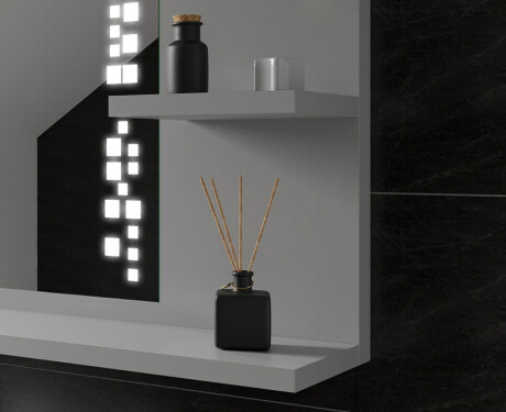 Oglinda baie cu leduri cu rafturi L38 #6