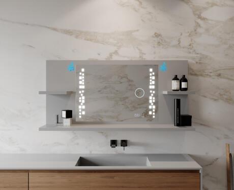 Oglinda baie cu leduri cu rafturi L38 #9