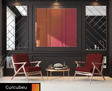 Dreptunghiulare moderne oglinda decorativa la comanda L169 #7