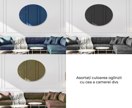 Ovale moderne oglinda decorativa la comanda L178 #10