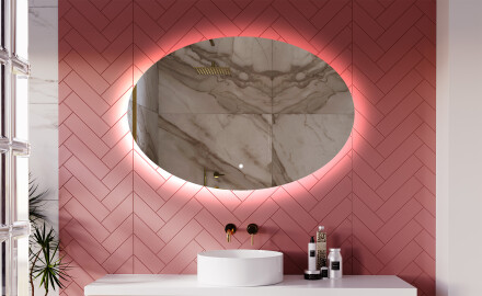 Ovale moderne oglinda decorativa la comanda L178