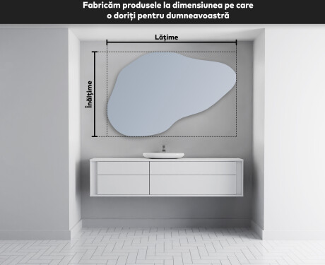 Oglinzi pentru baie cu LED în formă neregulată P221 #3