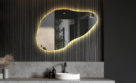 Oglinzi pentru baie cu LED în formă neregulată P221