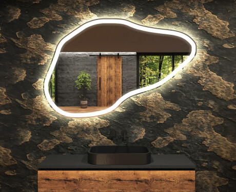 Oglinzi pentru baie cu LED în formă neregulată P222