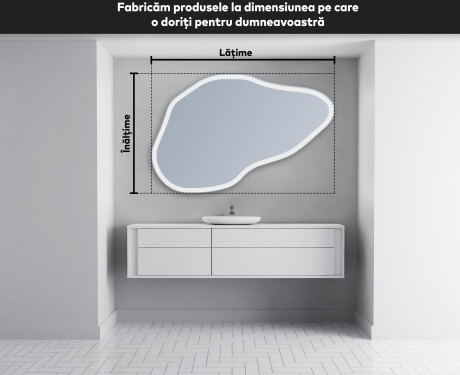 Oglinzi pentru baie cu LED în formă neregulată P222 #5