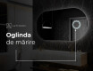Ovala oglinda baie cu leduri L229 #5